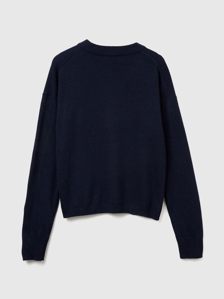 V NECK SWEATER L/S Women image number 6